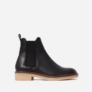Everlane The Italian Leather Chelsea Boot in Black New Womens Booties